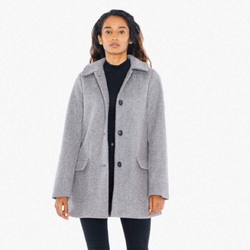 American Apparel Gray Wool Coat